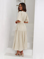 Aurielle™ V-Neck Flow Dress