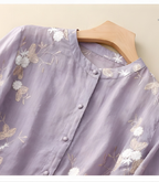 Clarice™ Embroidered Cotton Blouse
