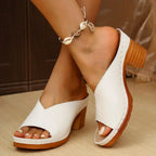 Navy™ | Orthopedic Thick Heel Sandals
