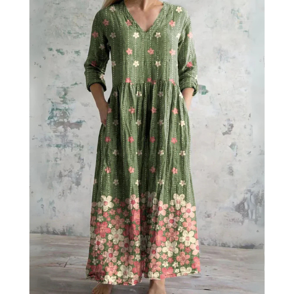 Emery™ Vintage Floral Maxi Dress