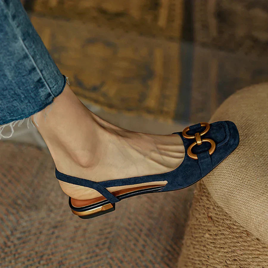 Brenna™ | Orthopedic Leather Buckle Sandals