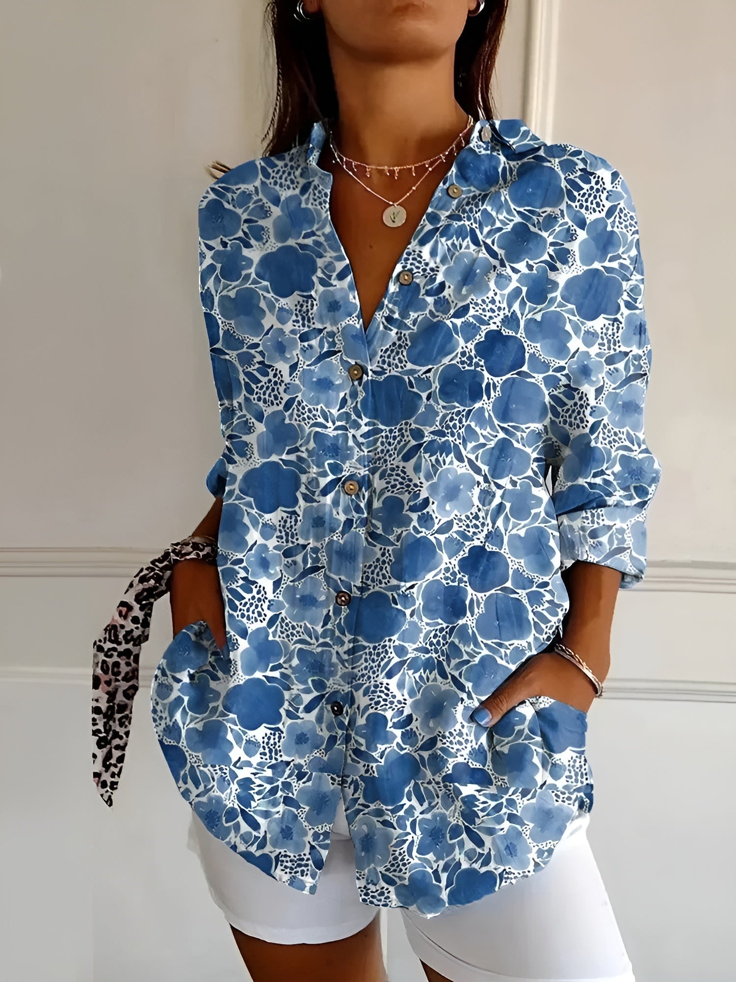 Roseanne™ Floral Breeze Button-Up Shirt